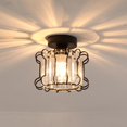 thumbnail image 2 of Luz de techo de cristal, lámpara lujosa de hierro moderna creativa para de Negro Yuyangstore Luz de techo de cristal, 2 of 8