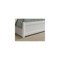 thumbnail image 3 of Twin Platform Bed with Trundle - White Mission Style Bed Frame & USB Charger, 3 of 10