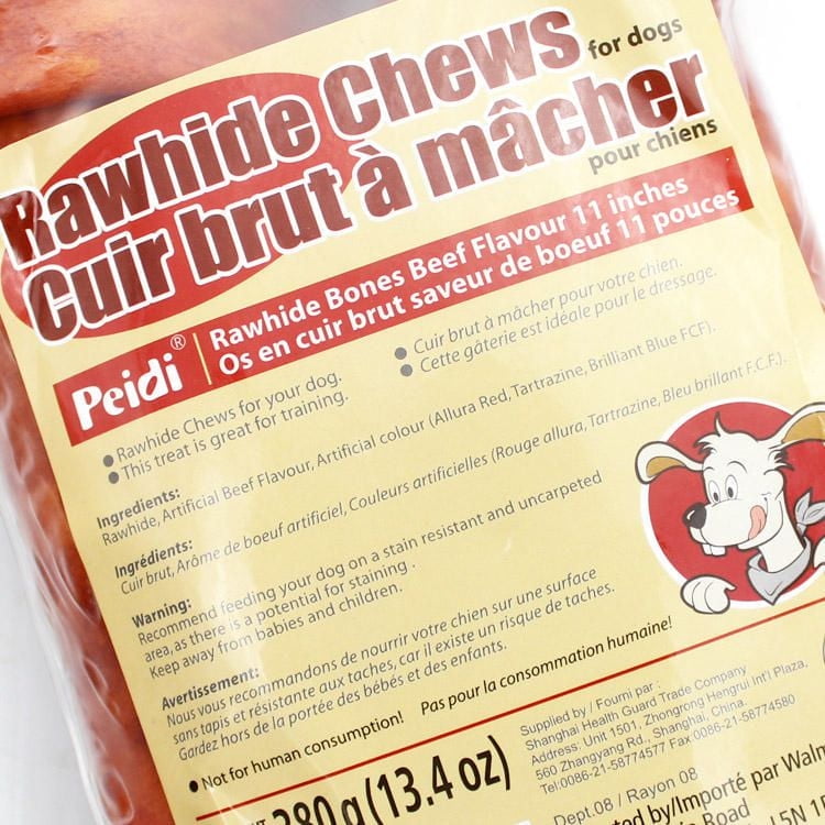 Peidi Beef Flavour Rawhide Dog Chews, 380 g