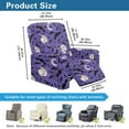 thumbnail image 3 of Renewold Bat Moon Purple Recliner Chair Cover Soft Reclining Slipcover 4 Pieces Breathable Recliner Cover Stretch Furniture Protector with Pocket for Halloween Home Decor, 3 of 8