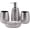 Silver001, variant on Silver Bathroom Accessories Set, Moroccan Trellis Bathroom Ensemble Complete Sets for Bath Decor Includes Soap Dispenser Pump, Toothbrush Holder, Tumbler, Soap Dish, Ideas Home Gift