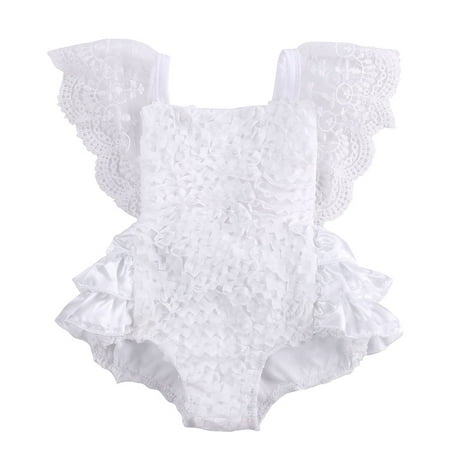 

0-18 Months Newborn Girls Fluffy Romper for Home Party Beach
