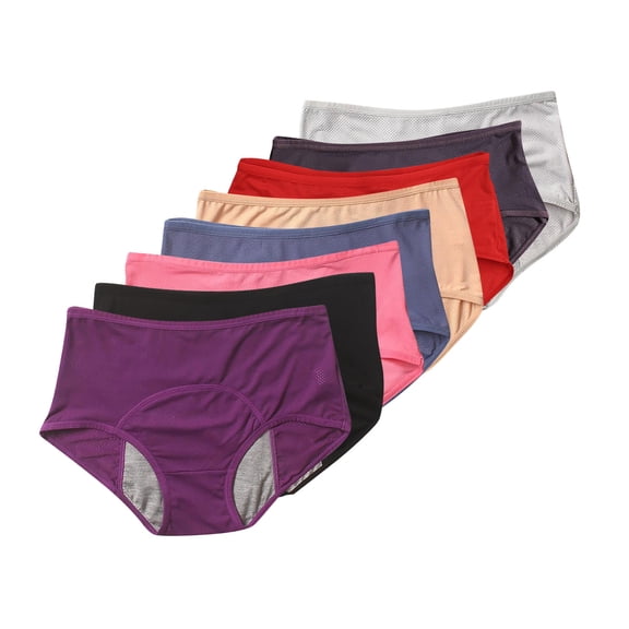 8pc Proof Menstrual Period Panties Women Underwear Physiological Waist Pants