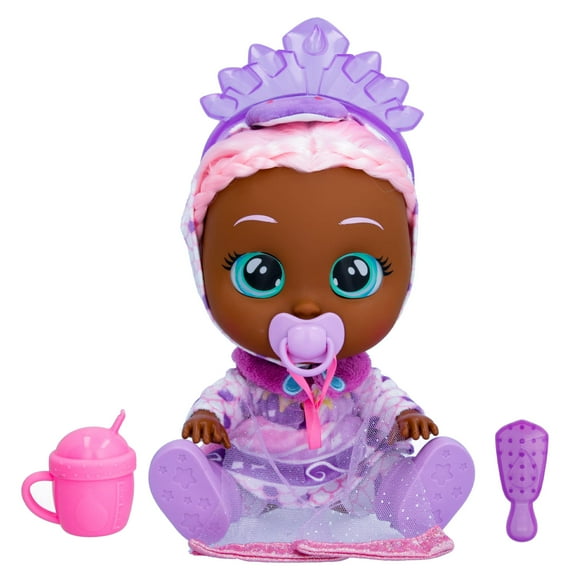 Cry Babies Kiss Me Princess Ivy- 12" Baby Doll Deluxe Blushing Cheeks Feature Shimmery Changeable Outfit with Bonus Accessories, for Girls and Kids 18M and up