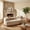 Almond, variant on Christopher Knight Home 84.6” Chenille Upholstered Sofa with Rubberwood Base, Accent Pillows, Black
