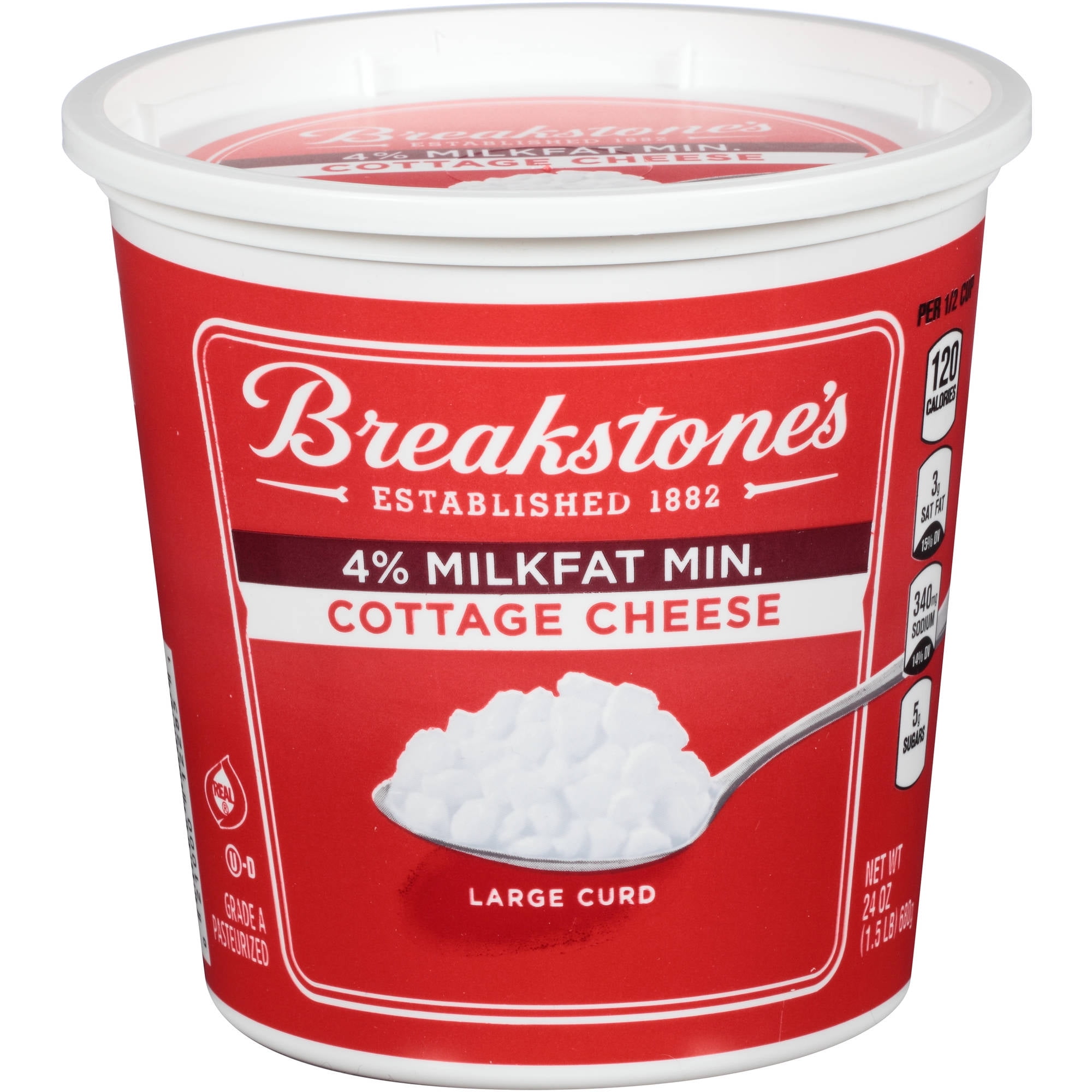 Breakstone's 4 Milkfat Small Curd Cottage Cheese, 24 oz