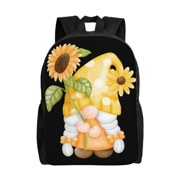 Fotbe Sunflower Gnomes 3 Mochila de Viaje para Laptop, Mochila Ejecutiva Delgada y Resistente 15.6"