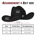 thumbnail image 4 of Sombrero vaquero FLUFFY SENSE. Cattleman Western Felt para mujer/hombre, 4 of 7