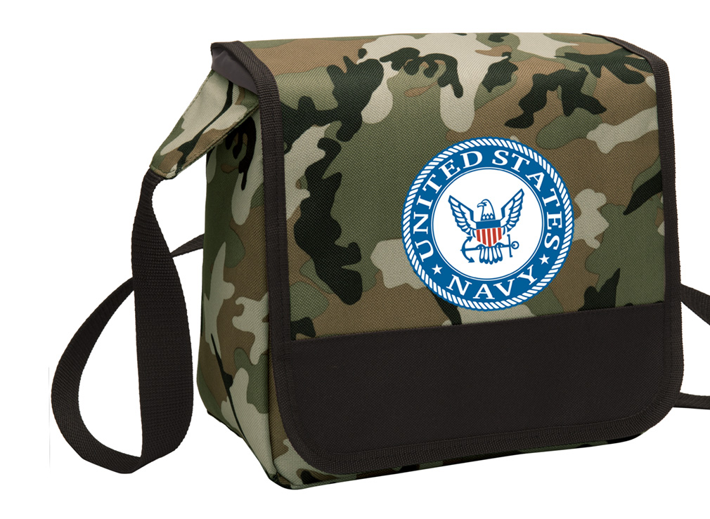 navy lunch bag