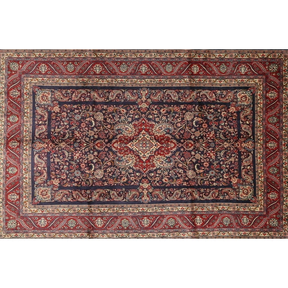 Ahgly Company Machine Washable Indoor Rectangle Traditional Orange Salmon Pink Area Rugs, 2' x 3'