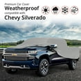 thumbnail image 2 of Weatherproof Truck Cover Compatible with 2022-2022 Chevrolet Silverado 2500 Crew Cab6.5 Ft Bed - 5L Outdoor & Indoor - Protect from Rain, Snow, Hail, Sun - Theft Cable Lock, Bag & Wind Straps, 2 of 9
