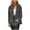 Gray, variant on UAMVSH Fuzzy Fleece Jacket for Women Fall Outwear with Pockets Casual Long Sleeve Lapel Button down Warm Coats