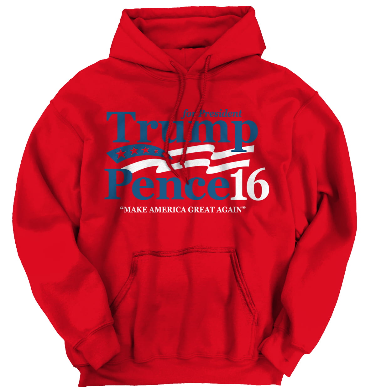 Election 2016 Trump For President 2016 Stacked Black Adult Hoodie 