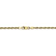 thumbnail image 4 of 10k Yellow Gold 2.75mm Extra Light Rope Chain Necklace Pendant Charm, 4 of 9