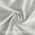 thumbnail image 2 of Ntbay Silk Satin Fitted Crib Sheet, Super Soft and Breathable Solid Color Toddler Sheet, 28" x 52", Silver Gray, 2 of 5