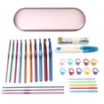 thumbnail image 2 of 30Pieces Beginner Crochet Hooks Set, Ergonomic Knitting Needle Weave Yarn Kits, 2 of 12