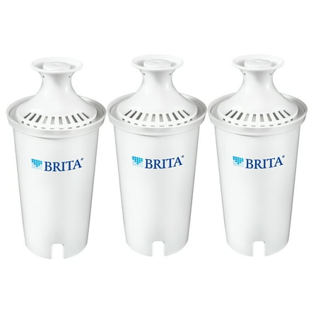 Brita Standard Water Filter, Standard Replacement Filters for Pitchers and Dispensers, BPA Free - 3 ct