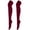 Wine, variant on Women's Thigh High Socks Solid Color Over the Knee Long Stockings for Cosplay Dance and Daily Wear, Breathable Soft Fabric Hosiery, Black, One Size
