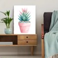 thumbnail image 5 of Watercolor Succulent Canvas Wall Art，Boho Botanical Decor for Living Room Bedroom Office Dining Room Entryway, 5 of 8