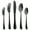 Black, variant on Cibeat Black Silverware Set, 20 Pcs Flatware Set, Stainless Steel Kitchen Restaurant Tableware Cutlery Set, Service for 4, Include Knife/Fork/Spoon