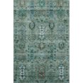 thumbnail image 2 of Addison Rugs Mayfield Premium Machine Washable Traditional Global Green Rectangle Rug, 10' X 14' Machine Washable Traditional Global Green Oversized Sherpa Throw Blanket, 2 of 6