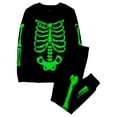 thumbnail image 2 of The Children's Place Adult Long Sleeve Skeleton Glow Pajamas, Adult Sizes XS-XXXL, 2 of 4