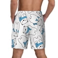 thumbnail image 4 of Balery Scarf Bear Mens Swim Trunks Swim Shorts for Men Quick Dry Inseam Beach Shorts with Compression Liner Pocket-Small, 4 of 9