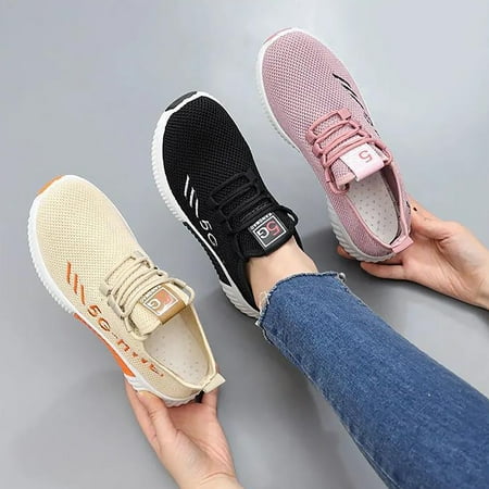 

Woman Lace-Up Lightweight Sneaker Slip On Walking Shoes