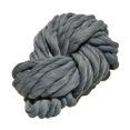 thumbnail image 2 of Thick Wool Yarn Blanket Soft Warm Sofa Cover Blanket for Home Bed Travel 39" Dark Gray, 2 of 8