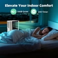 thumbnail image 4 of TACOOL 8000 BTU ASHRAE(4400 SACC) Portable Air Conditioners Up to 250 Sq.Ft., 3-in-1 Portable AC Units with Remote, 24H Timer, Window Kit for Room, 4 of 9