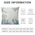 thumbnail image 5 of COMIO Outdoor Throw Pillow Cover Watercolor Ocean Sea Conch Coral Waterproof Cushion Cover Seaweed Starfish on White Pillow Cases Home Decoration for Patio Garden Couch Sofa, 5 of 5