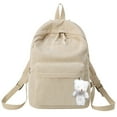 thumbnail image 4 of Gyujnb School Backpack, Casual Shoulder Corduroy Backpack Student Fashion Bag Youth Simple Shoulder Bag, Backpack for School, 4 of 6