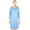 Blue Daisy, variant on Womens Long Sleeve Nightgowns Front Side Pocket Sleepwear Soft Pajama Dress Nightshirts