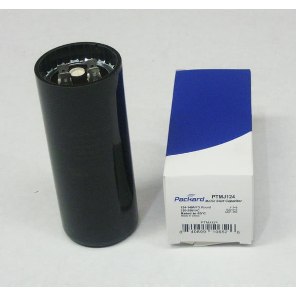 Packard PTMJ124 Motor Start Capacitor. 134-149 MFD UF / 220-250 VAC