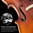 thumbnail image 4 of Clavier Acoustique Mat 4/4 Violon Fiddle Blanc Pin avec Étui de Transport Tuner Cordes Rose, 4 of 7