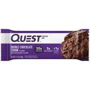 Quest Protein Bar, Double Chocolate Chunk, High Protein, Gluten-Free, 12 Count