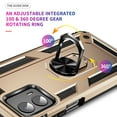 thumbnail image 6 of Compatible with Motorola Moto G 5G 2023 Case Built-in 360 Ring Holder Kickstand, Extreme Protection Military Armor Magnetic Car Dual Layer Protective Heavy Duty Phone Cover,Gold, 6 of 7