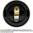 thumbnail image 3 of Simple Deluxe 20 Feet 360W Extension Hanging Lantern Pendant Light Lamp Cord Cable E26 Socket On/Off Switch (No Bulb Included), 4 Pack, Black, 3 of 7