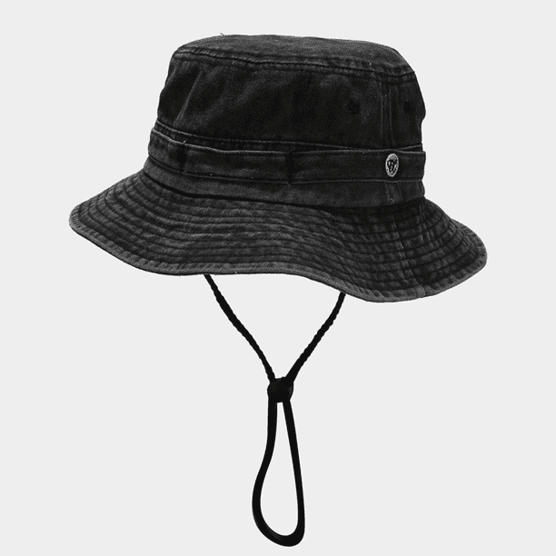 Fishing Hats/Boonie Hat/Bucket Hats/Safari Cap/for Camping, Fishing,  Tourism, Gardening, Beach, Pool, Park, Sun Hat for Men/Women, Black N100