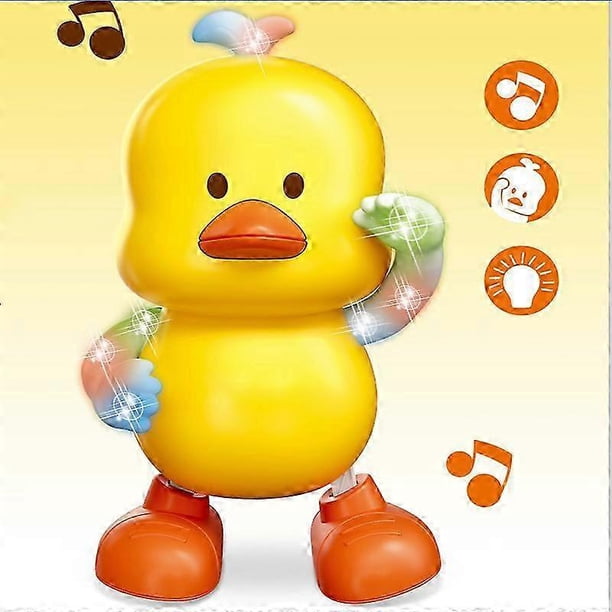 Children's Toy Little Yellow Duck Singing Dancing Swinging Electric Dancing Robot