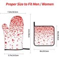 thumbnail image 3 of Mother''s Day Oven Mitts and Pot Holders 4 Pcs Sets for Kitchen, Cooking Gloves Heat Resistant Oven Mitt Gloves Non Slip Potholders for Baking, BBQ, Grilling, 3 of 6