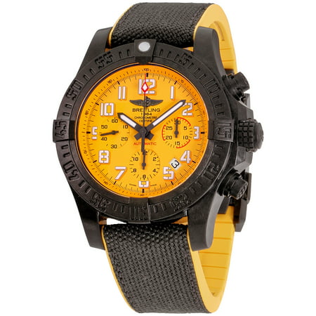 Breitling Avenger Hurricane 45 Cobra Yellow Dial Men's Watch