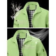 thumbnail image 4 of Colsmile Men's Bomber Jacket, Lightweight Casual Zip Up Windbreaker with Plaid Lining, 4 of 7