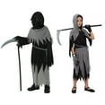 thumbnail image 6 of GYRATEDREAM Grim Reaper Costume for Kids Phantom Halloween Costume with Gloves, Scythe included 4-14T, 6 of 6
