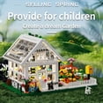 thumbnail image 4 of Flower House Mini Building Block Set City Street View Greenhouse Building Blocks Model Kits Birthday Gifts for Children, 4 of 7