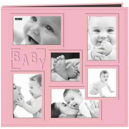 Large Square Album - Pioneer Baby Collage Frame Large Photo Album (Pink)