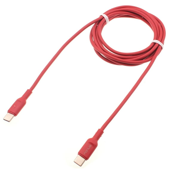 USB-C to Type-C Red 6ft Long Cable for Samsung Galaxy Z Fold4 Phone - PD Fast Charger Cord Power Wire Sync A6R Compatible With Galaxy Z Fold4 Model