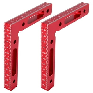 Tebru Protractor Angle Ruler Stainless Steel 90 Degree Right Angle Ruler  Measurement Square Tool Metal Square Ruler 