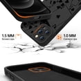 thumbnail image 4 of for iPhone 13 Pro Max Case with Screen Protector and Enhanced Camera Lens Cover - Floral Design for Women and Girls - Slim Fit Shockproof Matte Flexible TPU Protective Phone Case - Poker, 4 of 9