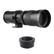 Manual Focus Telephoto Zoom Lens 420-800mm f/8.3-16 with T2 Mount to M4/3 Adapter Ring 1/4 Thread for Mirrorless Digital Cameras